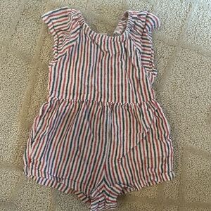 Old Navy Red and Blue Striped Outfit